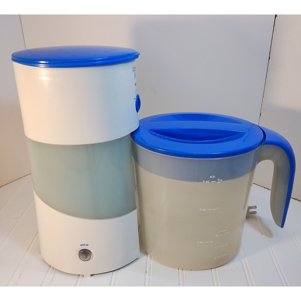 Mr. Coffee Iced Tea Maker 3 Quart Model TM70 Blue with Pitcher Tested & Working